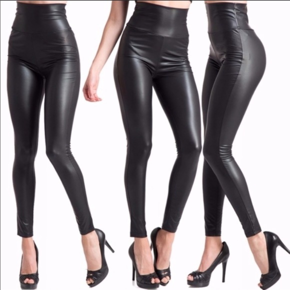 Fashionomics Pants - Last 1⚡️High Waisted Leather Legging